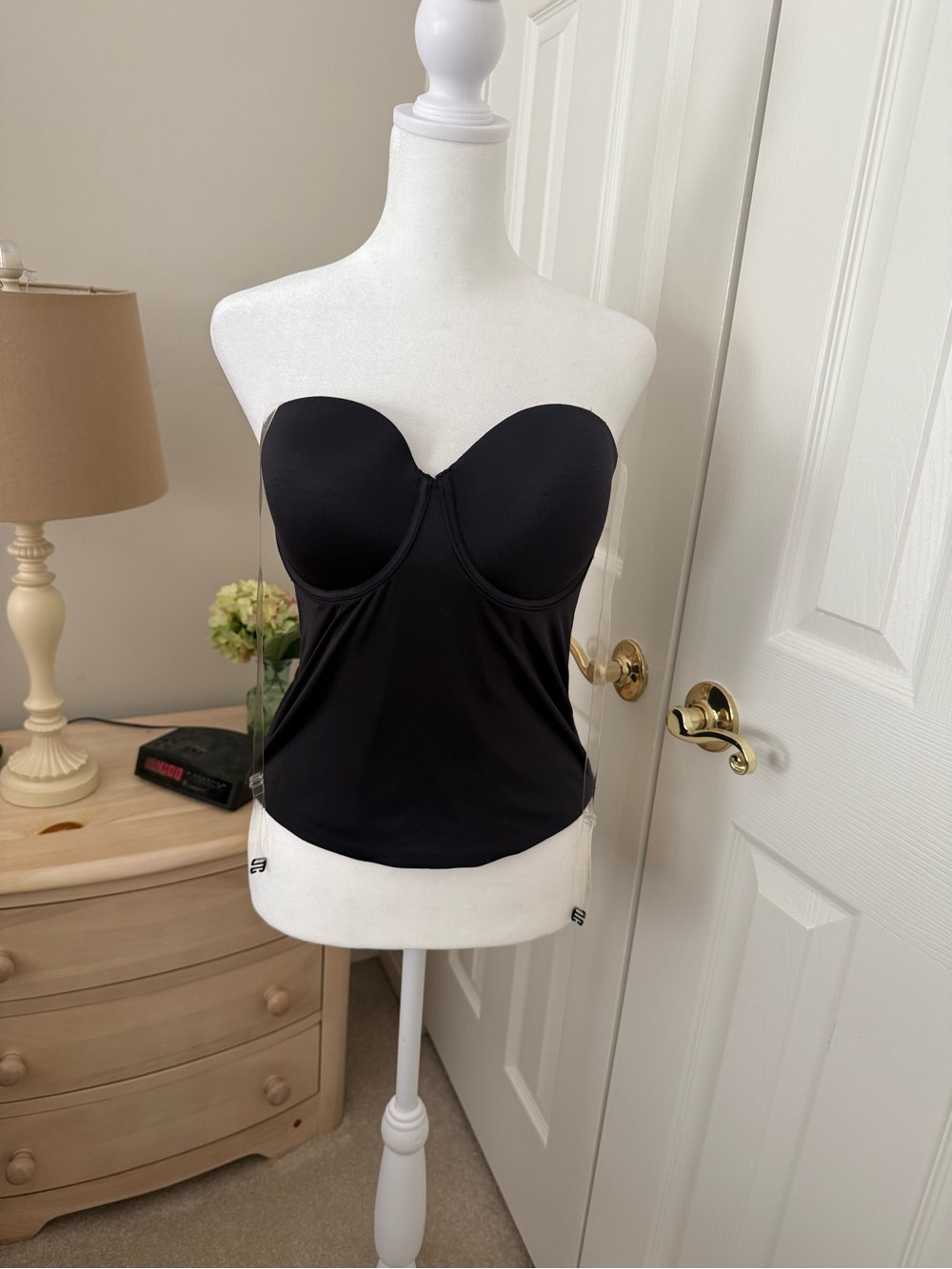 Bra, Maidenform Black Strapless Bustier
